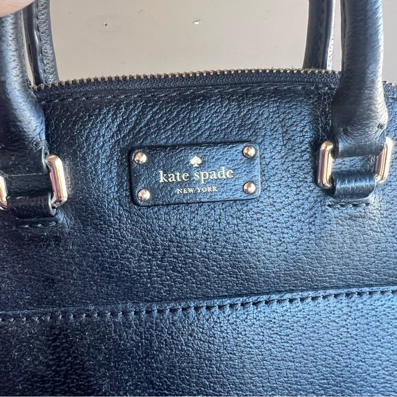 Kate Spade Black Leather Crossbody Satchel - Picture 2 of 6
